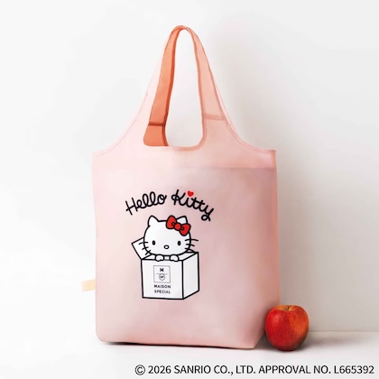 GLOW (グロー) 2026年 5月・6月合併号 雑誌 付録 [メゾンスペシャル×ハローキティ 保温・保冷マルシェバッグ ][color:pink]