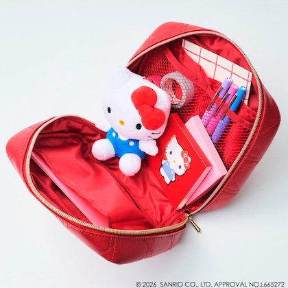 Maison de FLEUR×HELLO KITTY いちご宝物ケースBOOK RED