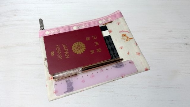 レスポートサック×MAQUIAコラボ 猫×桜柄ポーチ 2個セット