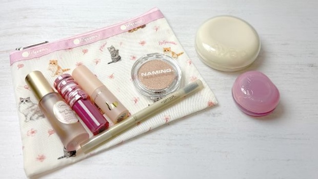 レスポートサック×MAQUIAコラボ 猫×桜柄ポーチ 2個セット