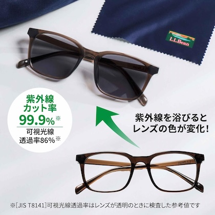 L.L.Bean（エル・エル・ビーン) 調光サングラス、サングラスケース＆クロス 豪華3点セット