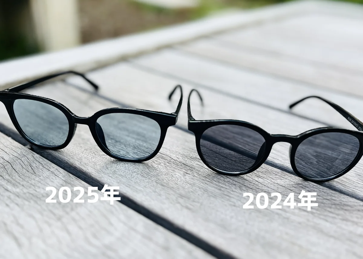 2025年と2024年の調光サングラス付録