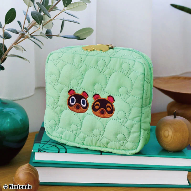 あつまれ どうぶつの森 持ち歩きに便利な葉っぱ柄キルティングデイリーポーチ