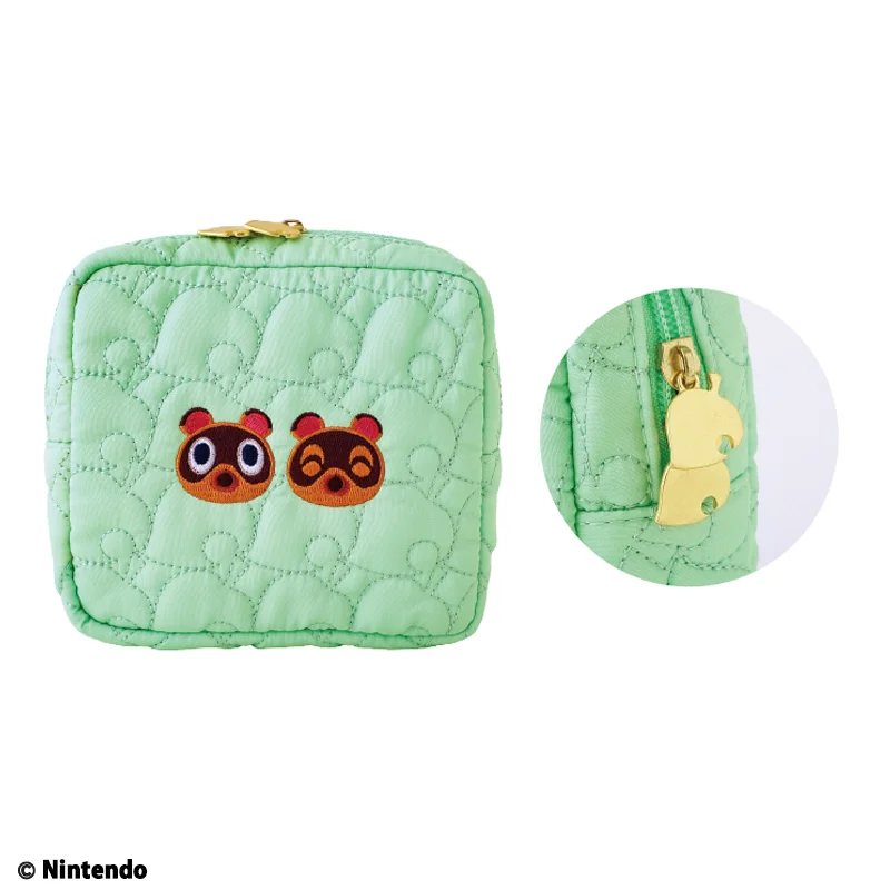 あつまれ どうぶつの森 持ち歩きに便利な葉っぱ柄キルティングデイリーポーチ