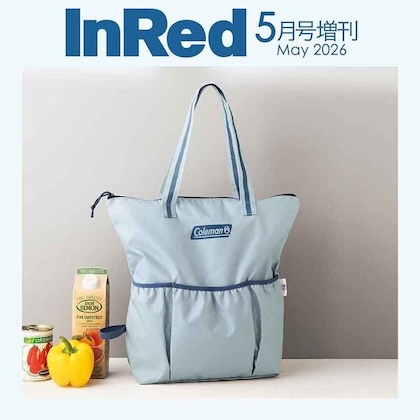 InRed (インレッド) 2026年 5月号 増刊 雑誌 付録 [Coleman(コールマン)3つの外ポケットが便利!内側シルバーの撥水加工バッグ</h2>]