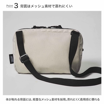 Coleman (コールマン) 背面メッシュ＆キーフック付きショルダーバッグ]