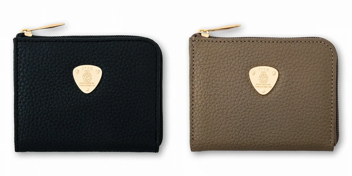ATAO (アタオ) ミニ財布 BLACK ／ TAUPE