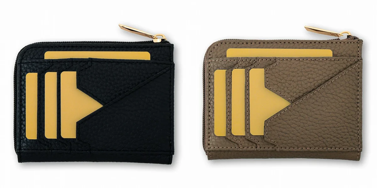 ATAO (アタオ) ミニ財布 BLACK ／ TAUPE