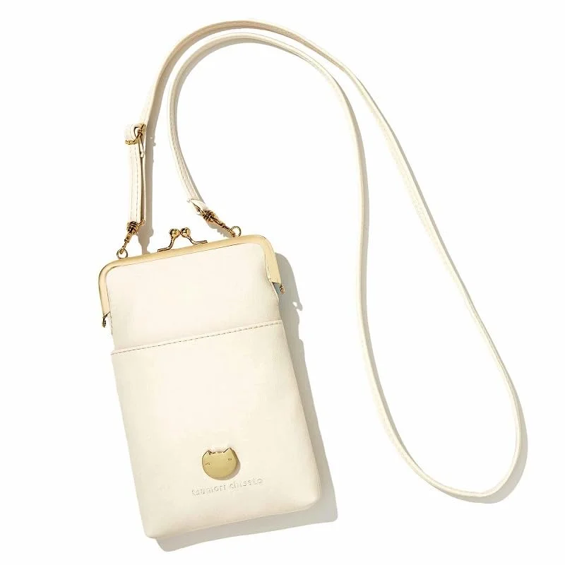 tsumori chisato (ツモリチサト) ネコのモチーフが可愛いがま口ポシェット