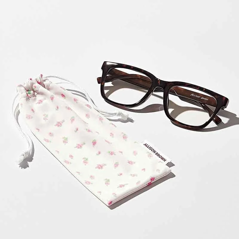 ALLISON BROWN (アリソンブラウン) べっこう柄調光サングラス&めがね拭きにもなる巾着ケース