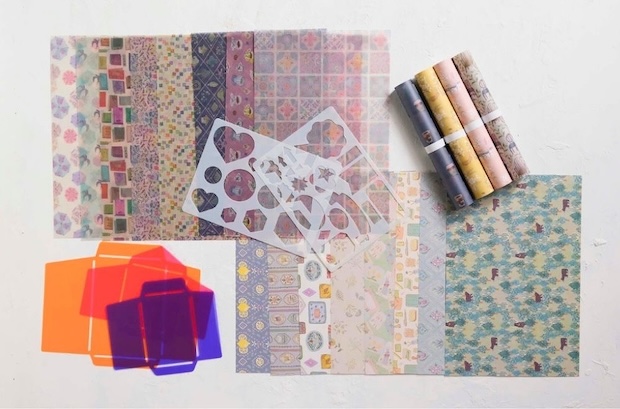 「封筒＆かたちテンプレートセット」 「merinomi かわいい紙コレクション」