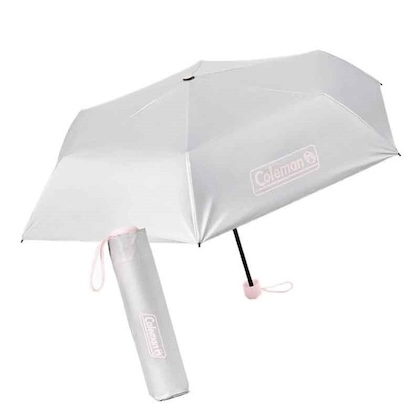 Coleman (コールマン) 晴雨兼用シルバーの折りたたみ傘